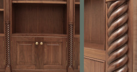 Hand crafted study cabinetry